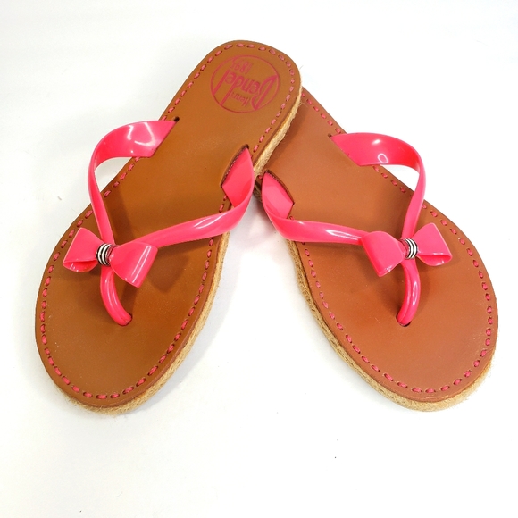 Henri Bendel Pink Jelly Thong Sandal Size 7 - Picture 6 of 7